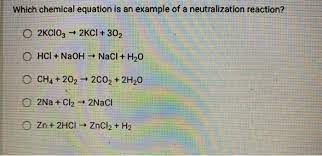 Solved Which Chemical Equation Is An