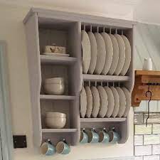 Wooden Plate Racks Wall Mounted Plate