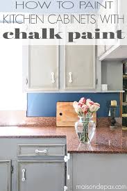 how to paint a kitchen with chalk paint