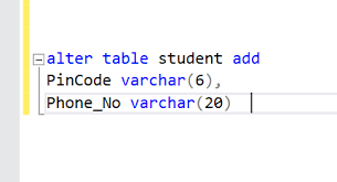 alter table add multiple columns in sql