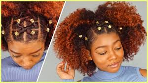 Rubber band hairstyles are one of the most popular styling trends for 2020. Rubber Band Hairstyles 141740 Natural Hairstyle W Jewels Rubber Band For Holidays Tutorials