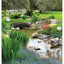 Wallpaper Landscape Garden With Stream