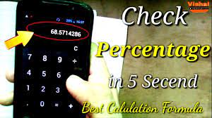 how to check percene in calculator n