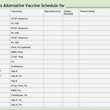 Dr Sears Alternative Vaccine Schedule Free Parent Worksheet