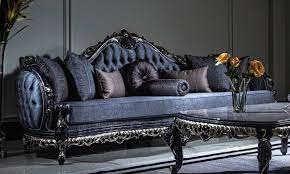 casa padrino luxury baroque sofa blue