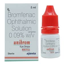 unibrom eye drops uses dosage side