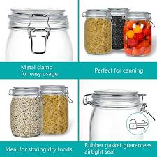 airtight glass preserving jars