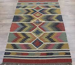 printed wool jute carpet 2x2 12 x 30