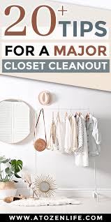 top 20 closet cleanout tips to make