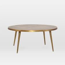 cast coffee table antique brass