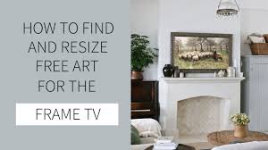 resize free art for the frame tv