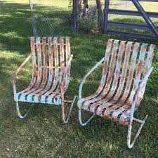 Outdoor Furniture Vintage Metal Chairs