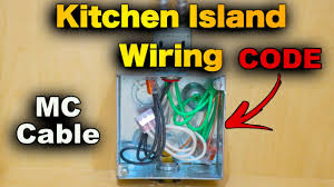 wire a kitchen island for receptacles