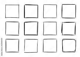 hand drawn sketch frame vector simple