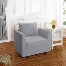 homestock linen armchair modern modular