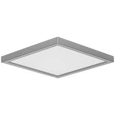 Slim Square 7 W Nickel 15w Led Surface Mount Light 9y212 Lamps Plus