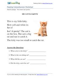 Each worksheet focuses on reading, comprehending, grammar and creative writing. Calameo Reading Comprehension Worksheet Grade 1 Kitty