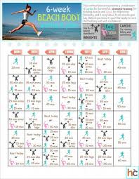 Six Week Beach Body Workout Plan Diet Beach Body Workout