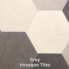 Maybe you would like to learn more about one of these? Grey Hexagon Tile Style Vinyl Flooring 2m 3m 4m Wide X Any Length Ebay