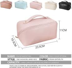 portable leather makeup bags
