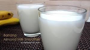 Almond milk is perfect for vegan smoothies: Banana Almond Milk Smoothie Diabetic Recipe Dietplan 101 Com Youtube