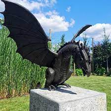 garden dragon statue fountain dragon