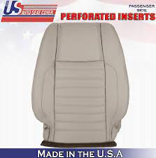 Perforated Leather Seat Cover Gray