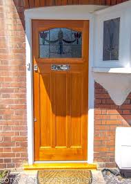 Stained Accoya 1920s Front Door With