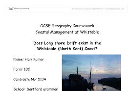 Swanage Geography Coursework   GCSE Geography   Marked by Teachers com