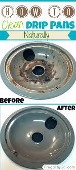 how to clean stove drip pans burners