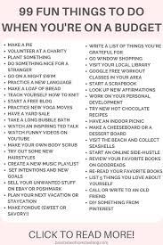 99 things to do when you re broke