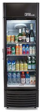 Premium Levella 9 Cu Ft Black Vertical Display Refrigerator