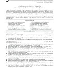 Resume Templates Construction Best Best Project Manager Resume