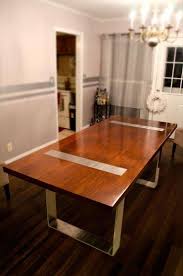 Wood Dining Table With Glass Top