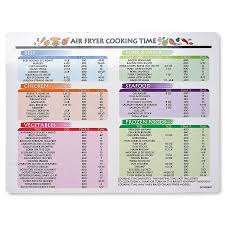 air fryer cooking time chart magnet
