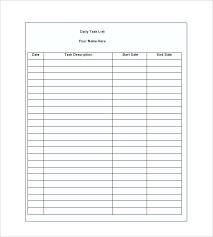 Daily Task Checklist Excel Template List 1 Fit 2 C Latest Or Pdf