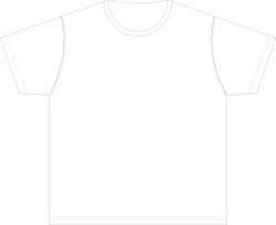 xl size blank t shirt template vector