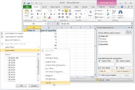 ms excel 2010 how to show top 10
