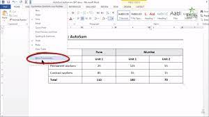 How To Use Auto Sum Formula In Ms Word