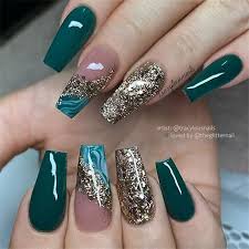 See more ideas about nail art, nail designs, cute nails. 42 Emerald Green Nails Design You Will Love In Spring Page 11 Nailmon