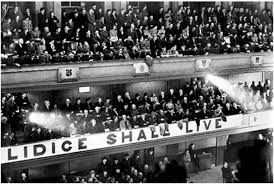 They razed the town to the ground and murdered or deported its residents. Czechoslovakia Manchester Lidice Shall Live Photo Lidice Shall Live The Victoria Hall September 6th 1942 Nazi Propaganda Had Openly And Proudly Announced The Events In Lidice Unlike Other Massacres In Occupied