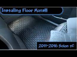 how to install scion tc floor mats on a