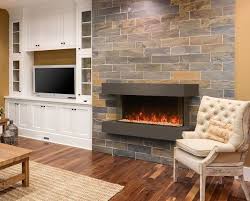 Bay Front Electric Corner Fireplace