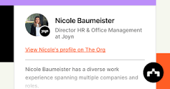 Nicole Baumeister - Director HR & Office Management at Joyn | The Org