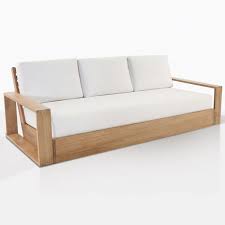 Kuba Teak Outdoor Sofa Patio Couch