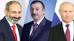 Rusya devlet başkanı putin, azerbaycan cumhurbaşkanı aliyev ve ermenistan başbakanı paşinyan, yarın moskova'da dağlık karabağ konusunu görüşecek. Putin Aliyev Ve Pasinyan Ile Karabag I Gorustu Enbursa Haber