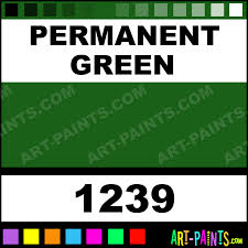 Permanent Green Artist Acrylic Paints 1239 Permanent
