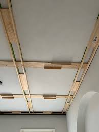 diy coffered ceiling chagne chaos