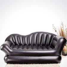black leather air lounge sofa