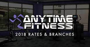 anytime fitness rates branches 2020
